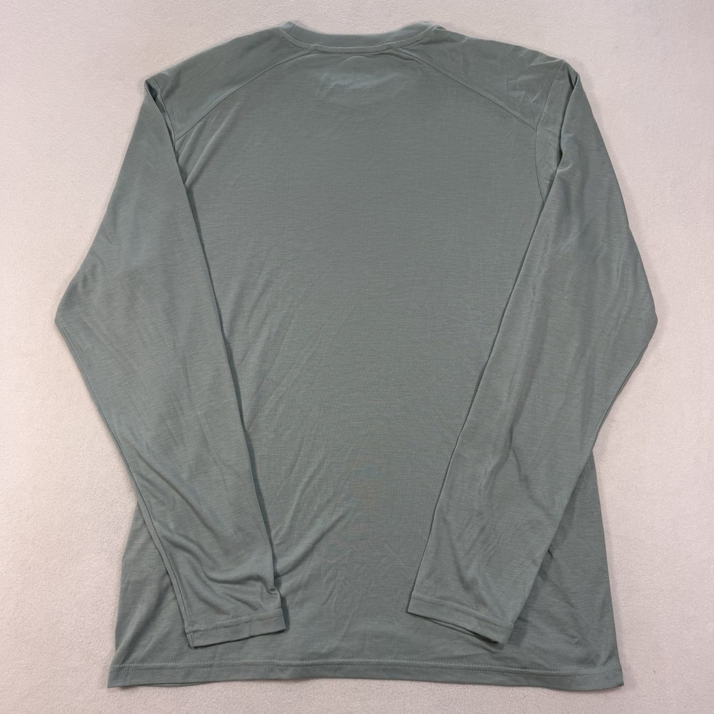 Free Fly Bamboo Shade Long Sleeve Shirt Men's Size Large Green Performance - Picture 3 of 7